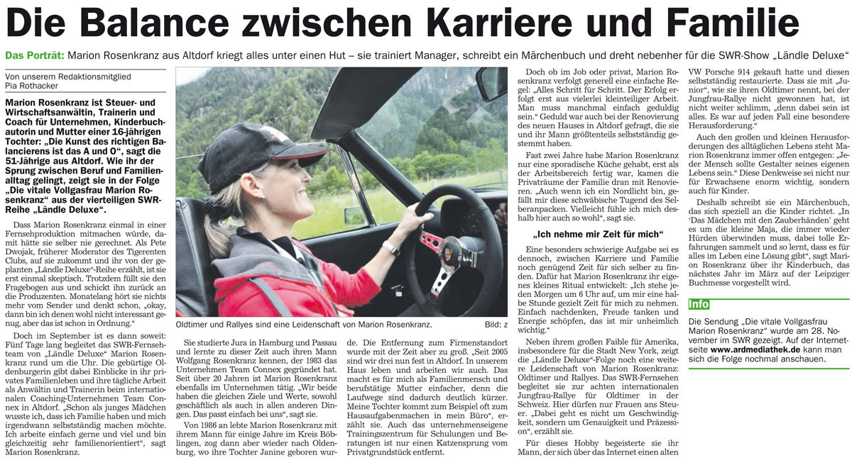 Die Balance zwischen Karriere und Familie